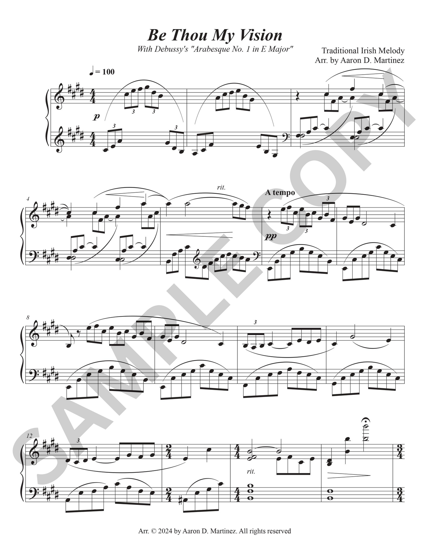 Be Thou My Vision Sheet Music