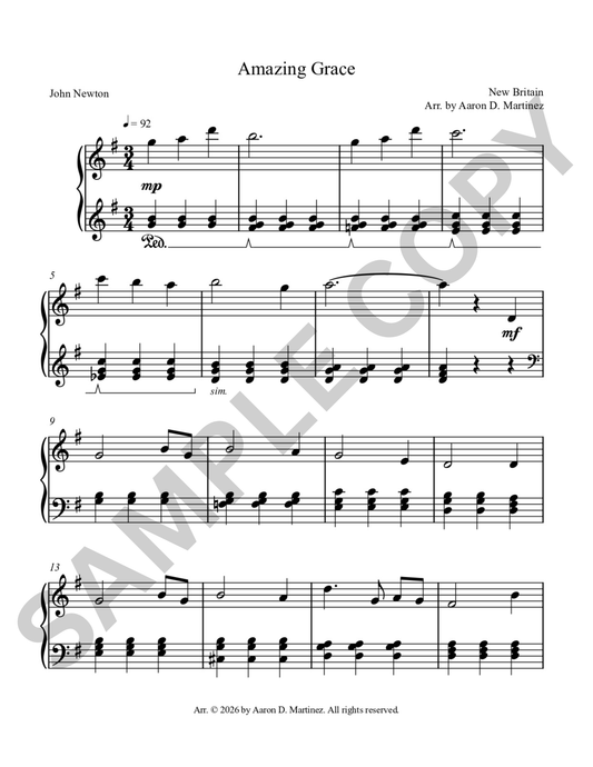 Amazing Grace Sheet Music