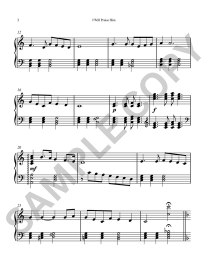 I Will Praise Him Sheet Music